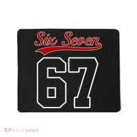 Number 67 Six Seven Baseball Jersey Style Team 67 Mousepad thumb 0