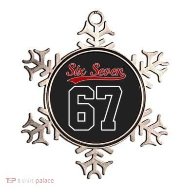 Number 67 Six Seven Baseball Jersey Style Team 67 Ornament