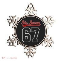 Number 67 Six Seven Baseball Jersey Style Team 67 Ornament thumb 0
