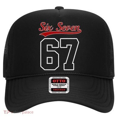 Number 67 Six Seven Baseball Jersey Style Team 67 Hat