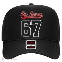 Number 67 Six Seven Baseball Jersey Style Team 67 Hat thumb 0