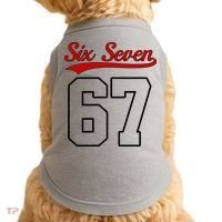 Number 67 Six Seven Baseball Jersey Style Team 67 Doggie Tank thumb 0