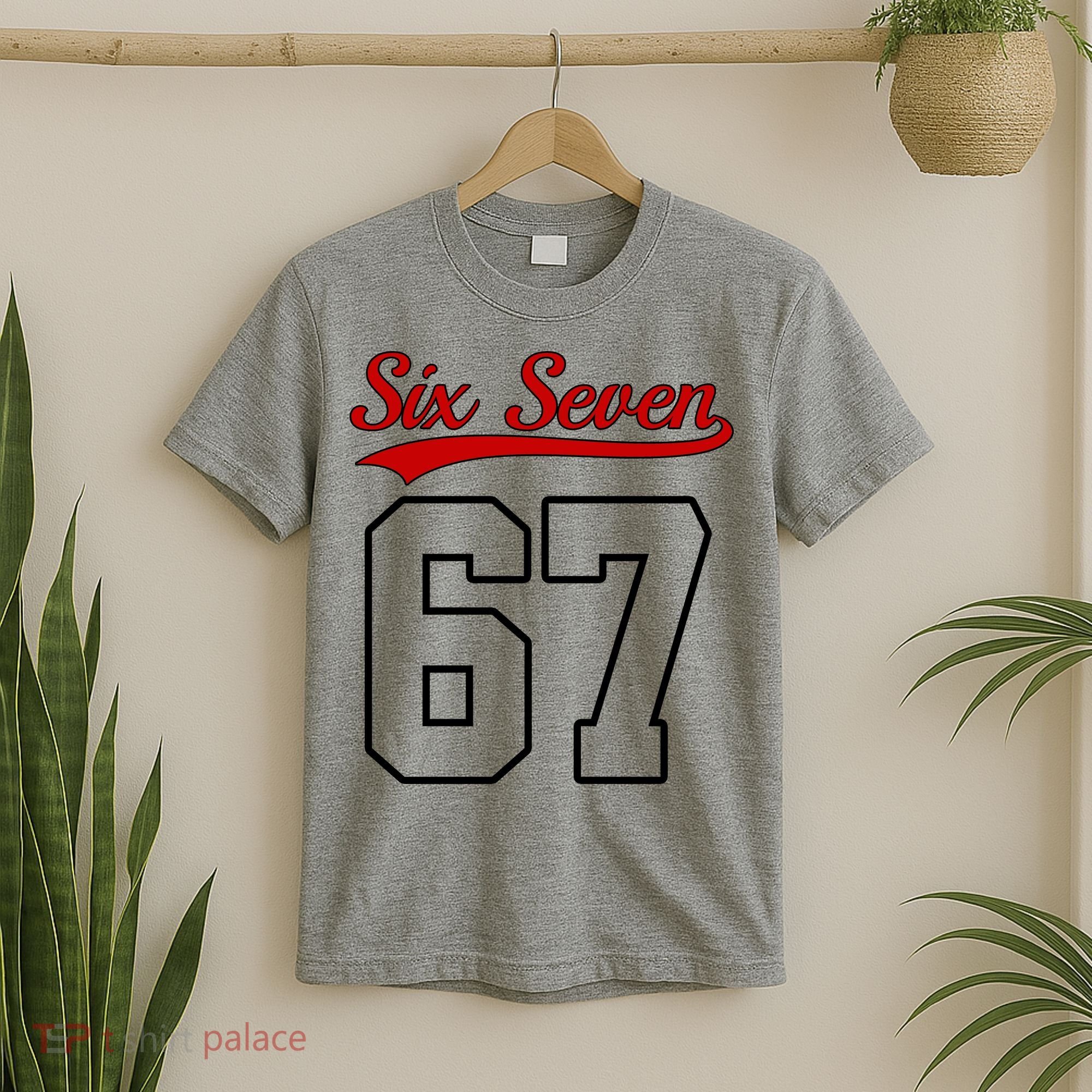 Number 67 Six Seven Baseball Jersey Style Team 67 T-Shirt