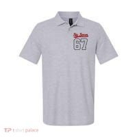 Number 67 Six Seven Baseball Jersey Style Team 67 Polo thumb 0