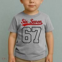 Number 67 Six Seven Baseball Jersey Style Team 67 Toddler T-Shirt thumb 2