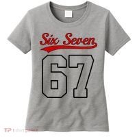 Number 67 Six Seven Baseball Jersey Style Team 67 Women's T-Shirt thumb 0