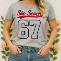 Number 67 Six Seven Baseball Jersey Style Team 67 Women's T-Shirt thumb 2