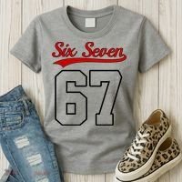 Number 67 Six Seven Baseball Jersey Style Team 67 Women's T-Shirt thumb 3