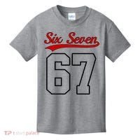 Number 67 Six Seven Baseball Jersey Style Team 67 Kids T-Shirt thumb 0