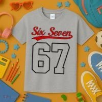 Number 67 Six Seven Baseball Jersey Style Team 67 Kids T-Shirt thumb 3