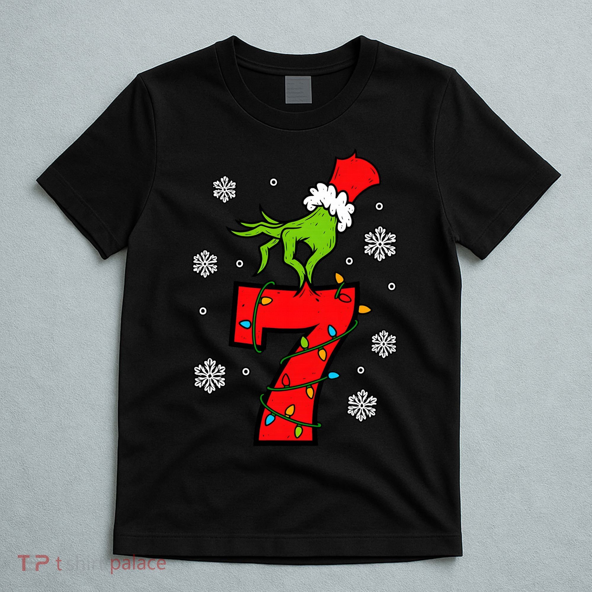 Number 7 Matching 67 Meme 6-7 Family Christmas T-Shirt