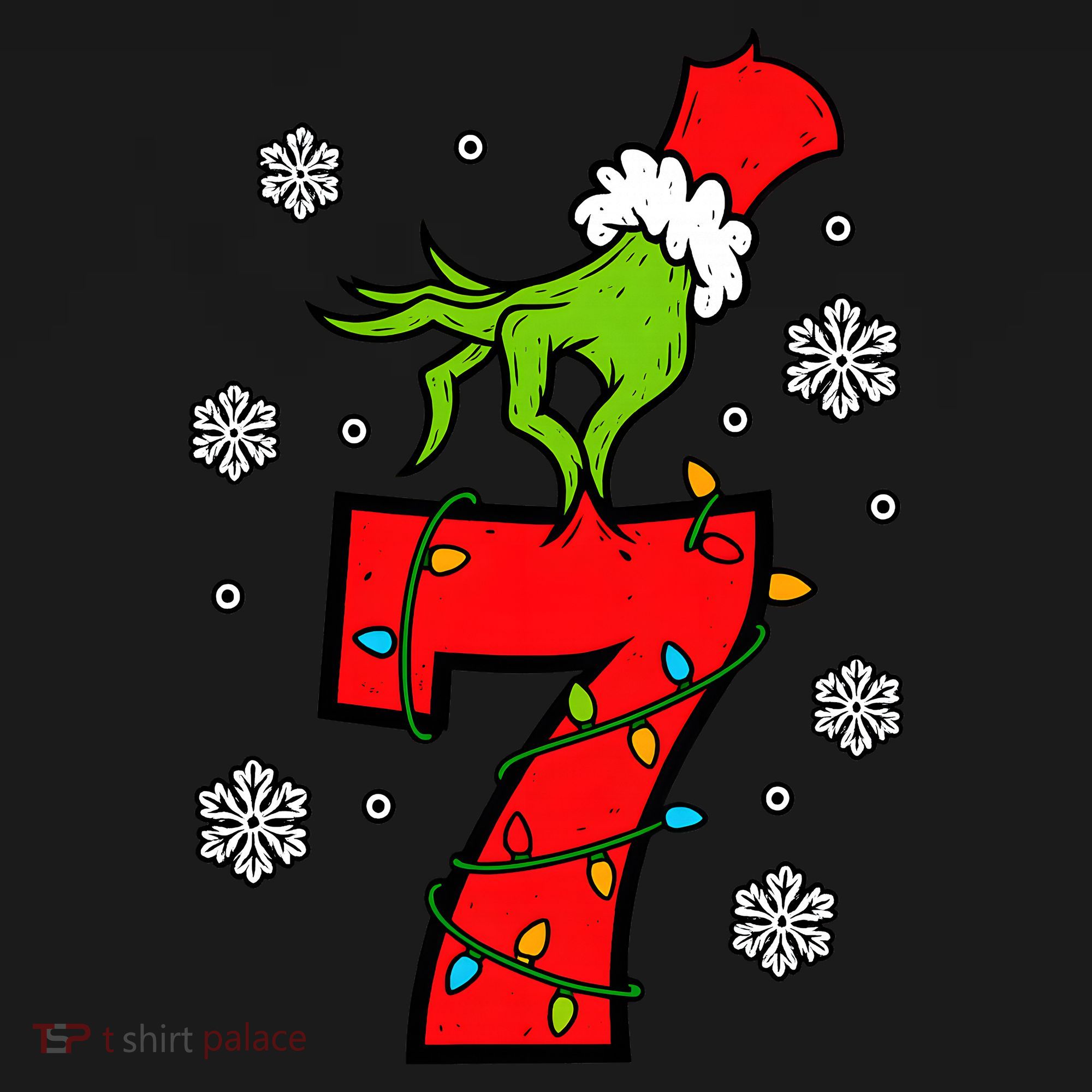 Number 7 Matching 67 Meme 6-7 Family Christmas Women's Tank Top