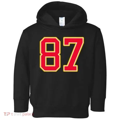 Number 87 Toddler Hoodie