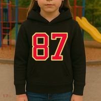Number 87 Kids Hoodie thumb 3