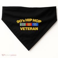 Nineties 90s Hip Hop Veteran USA-Made Doggie Bandana thumb 0