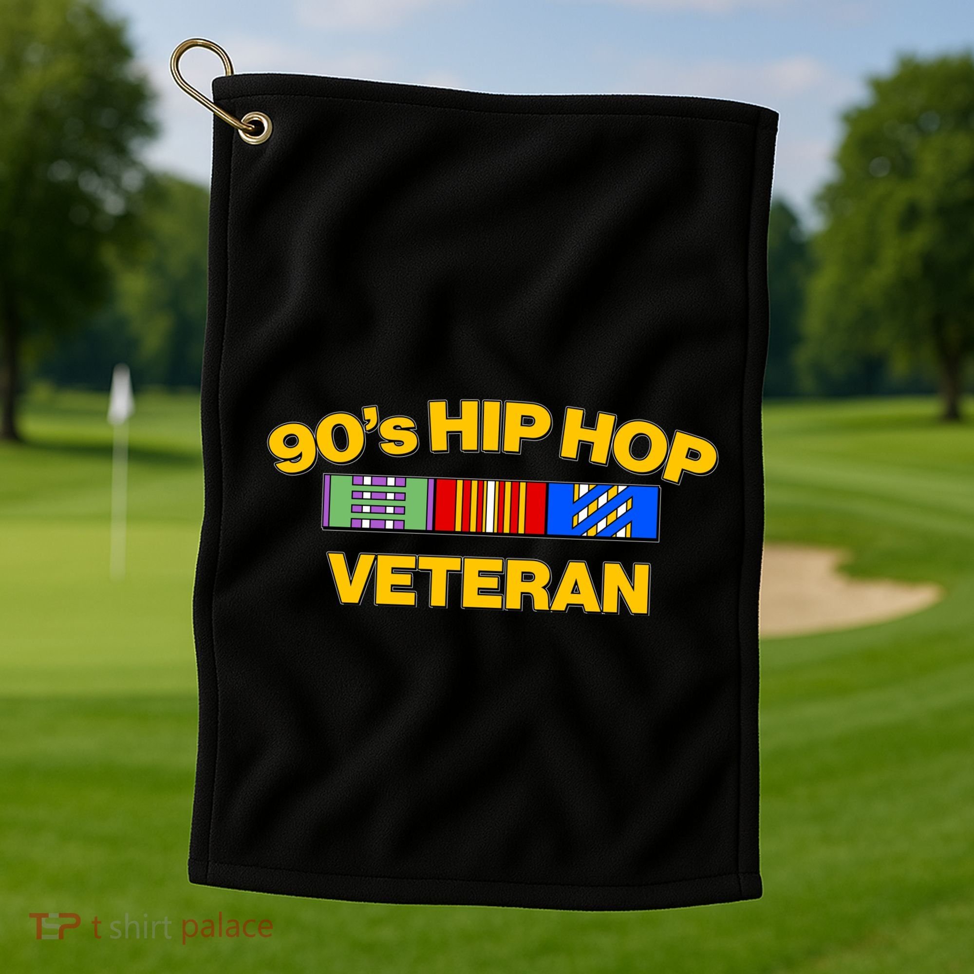 Nineties 90s Hip Hop Veteran Golf Towel