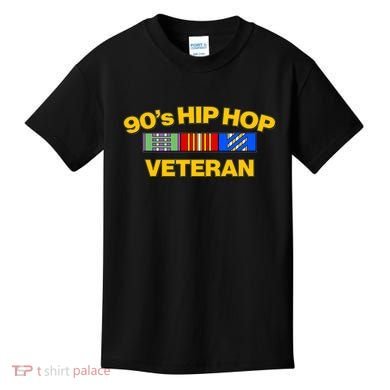 Nineties 90s Hip Hop Veteran Kids T-Shirt