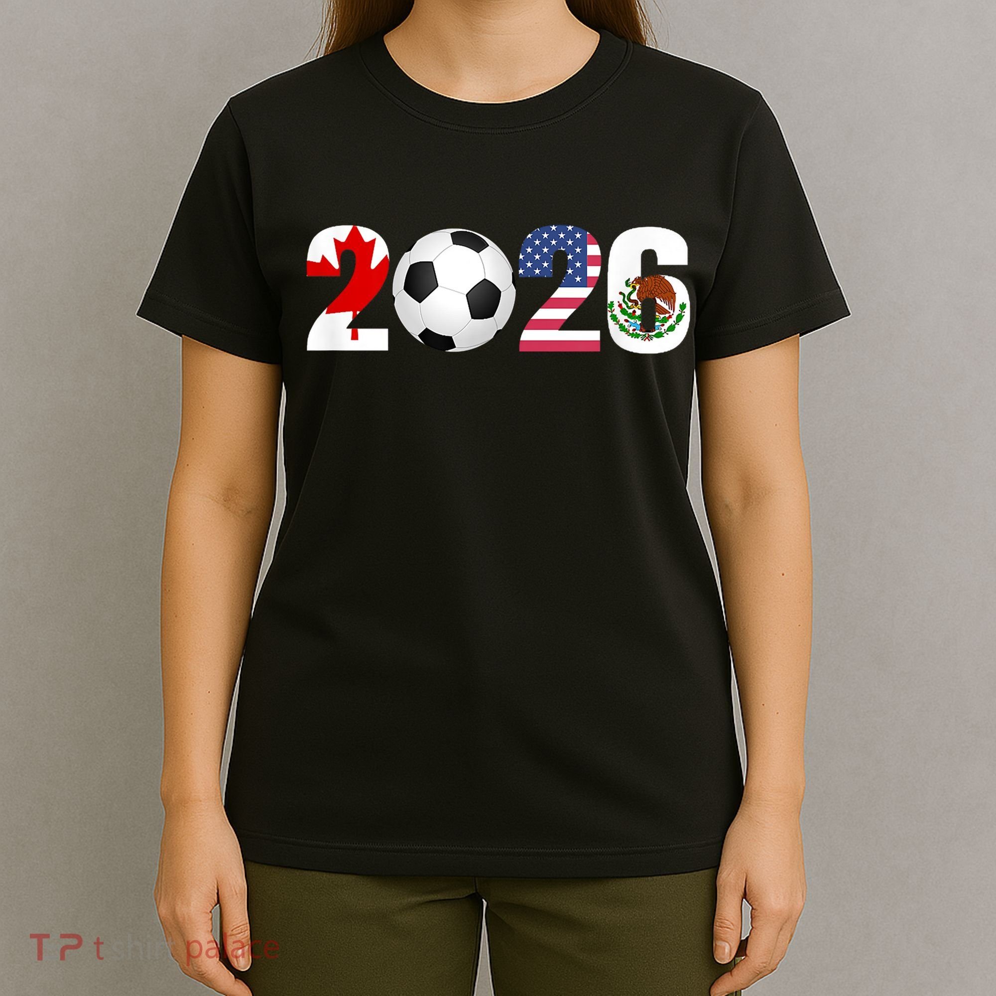 North America 2026 Football | Canada Usa Mexico Soccer T-Shirt