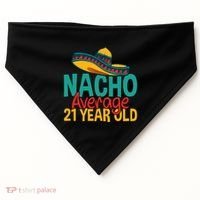 Nacho Average 21 Year Old Cinco De Mayo 21st Birthday USA-Made Doggie Bandana thumb 0
