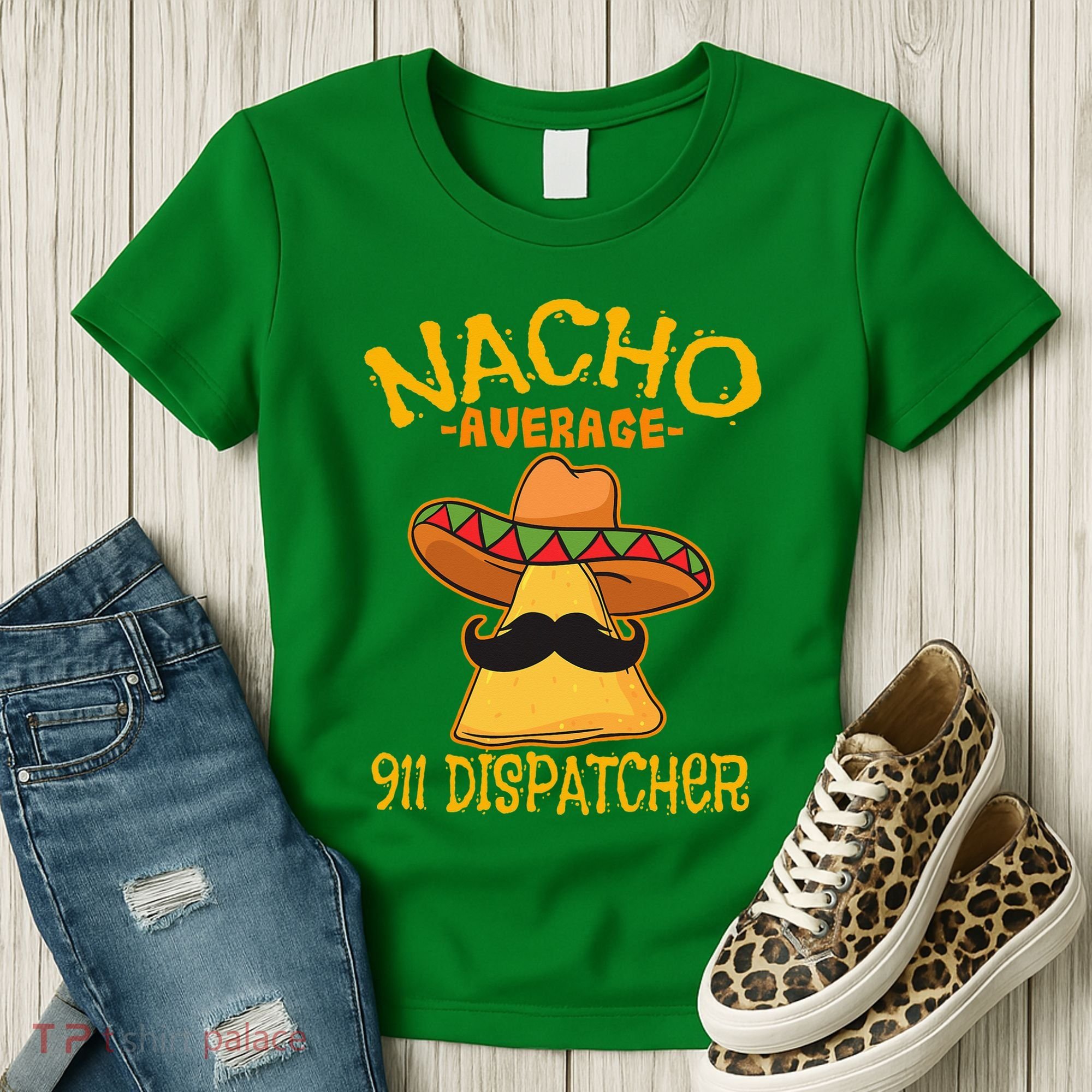 Nacho Average 911 Dispatcher Mexican Messenger Cinco De Mayo Women's T-Shirt