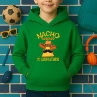 Nacho Average 911 Dispatcher Mexican Messenger Cinco De Mayo Kids Hoodie thumb 2