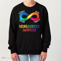 Neurodiversity Awareness ADHD Autism Dyslexia Tourette Women's Sweatshirt thumb 0