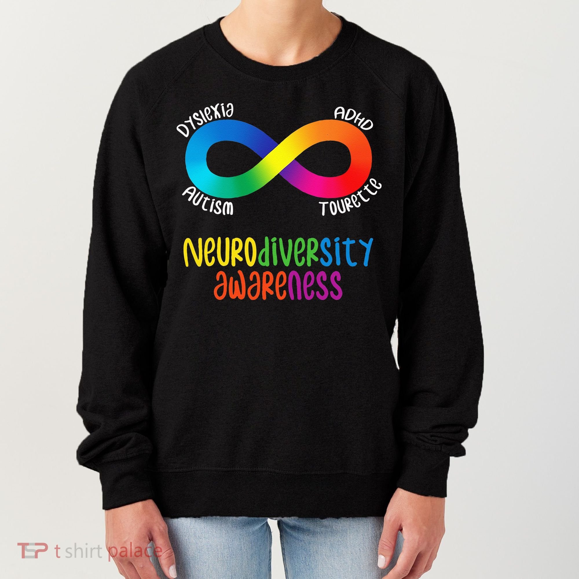 Neurodiversity Awareness ADHD Autism Dyslexia Tourette Women's Sweatshirt