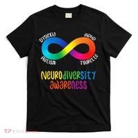 Neurodiversity Awareness ADHD Autism Dyslexia Tourette T-Shirt thumb 0