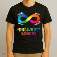 Neurodiversity Awareness ADHD Autism Dyslexia Tourette T-Shirt thumb 3