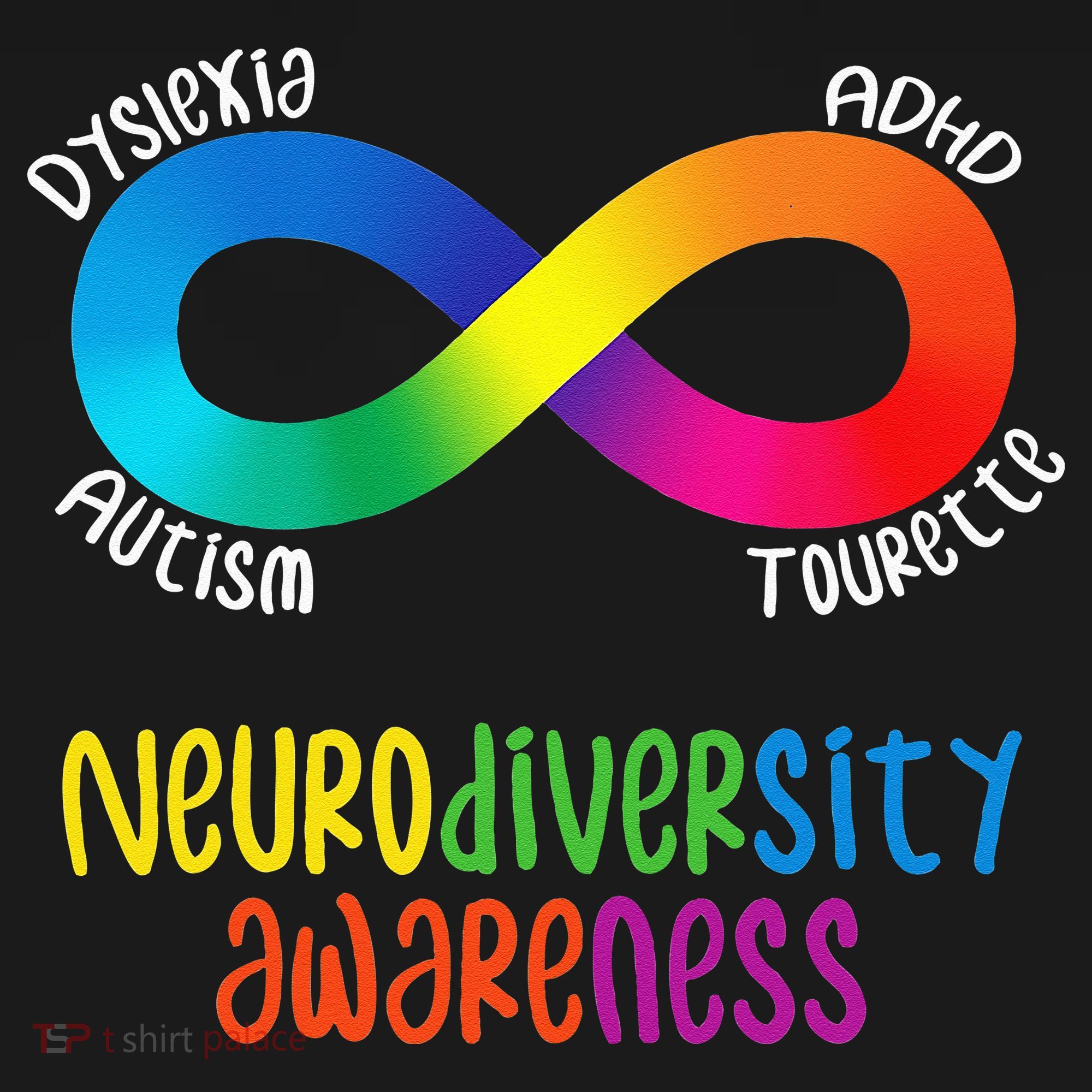 Neurodiversity Awareness ADHD Autism Dyslexia Tourette Mousepad