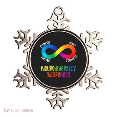 Neurodiversity Awareness ADHD Autism Dyslexia Tourette Ornament