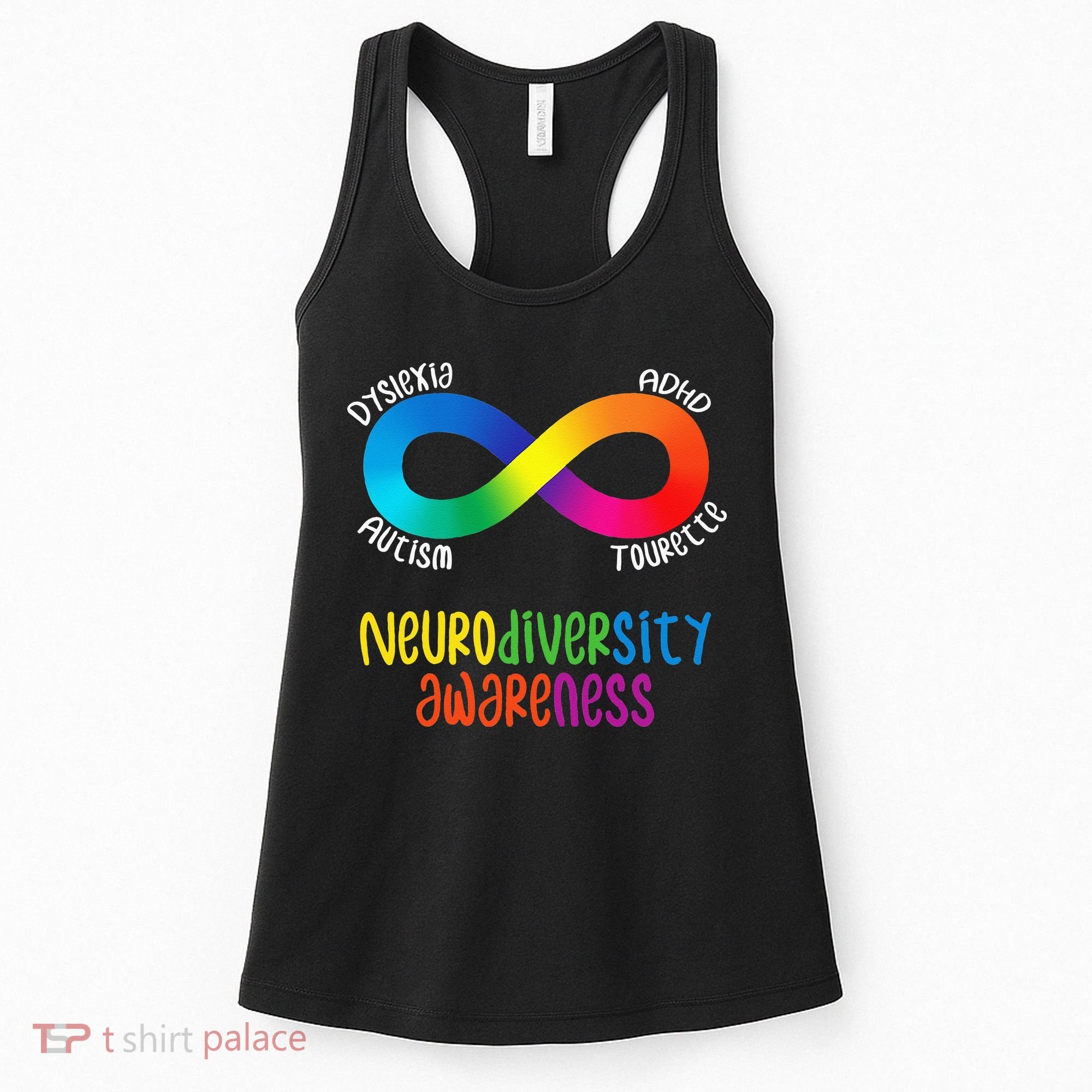 Neurodiversity Awareness ADHD Autism Dyslexia Tourette Women's Tank Top