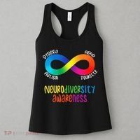 Neurodiversity Awareness ADHD Autism Dyslexia Tourette Women's Tank Top thumb 3
