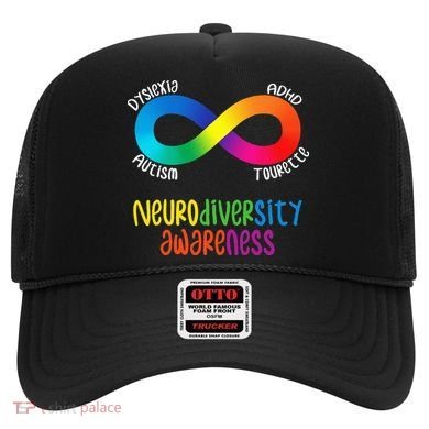 Neurodiversity Awareness ADHD Autism Dyslexia Tourette Hat
