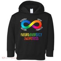 Neurodiversity Awareness ADHD Autism Dyslexia Tourette Toddler Hoodie thumb 0