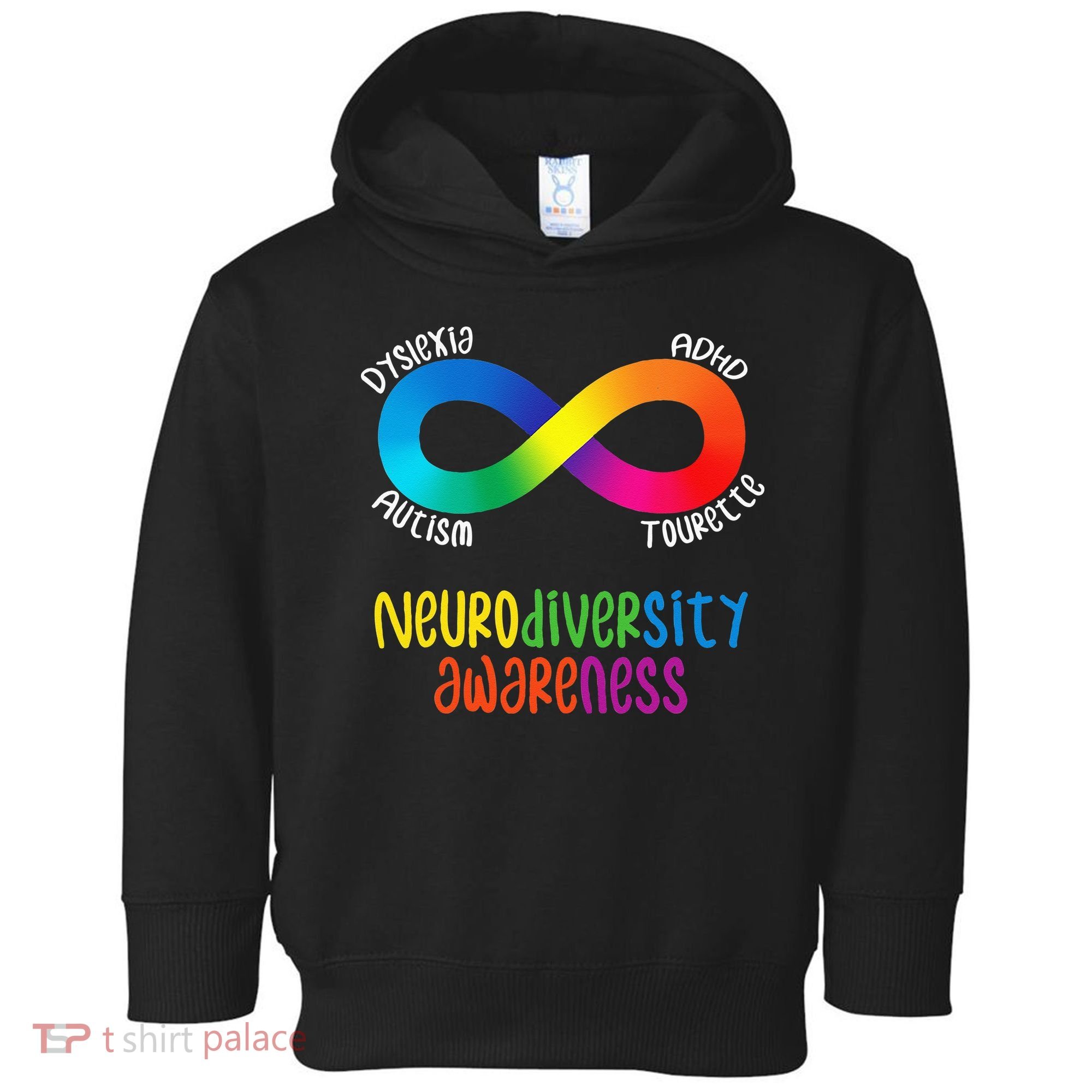 Neurodiversity Awareness ADHD Autism Dyslexia Tourette Toddler Hoodie