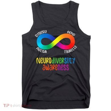 Neurodiversity Awareness ADHD Autism Dyslexia Tourette Tank Top