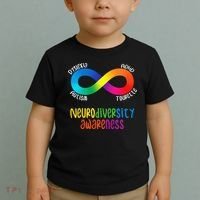 Neurodiversity Awareness ADHD Autism Dyslexia Tourette Toddler T-Shirt thumb 2