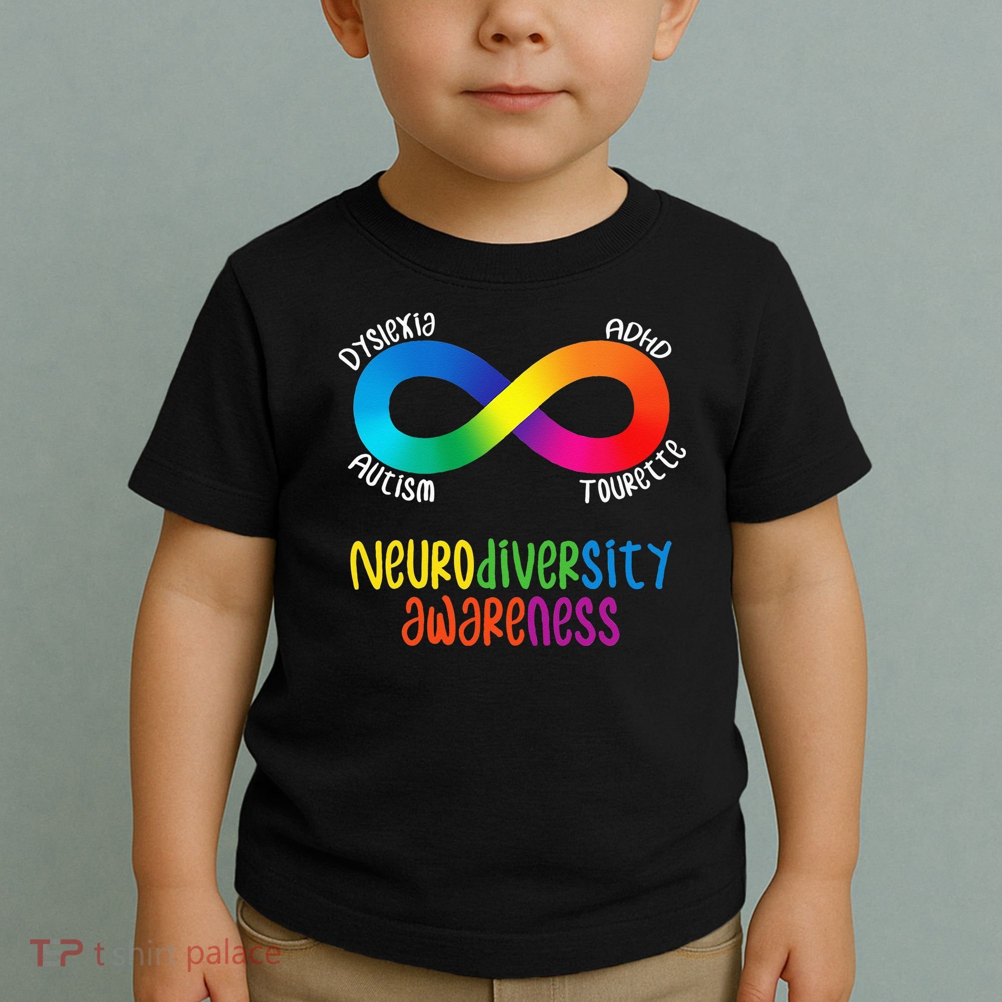Neurodiversity Awareness ADHD Autism Dyslexia Tourette Toddler T-Shirt