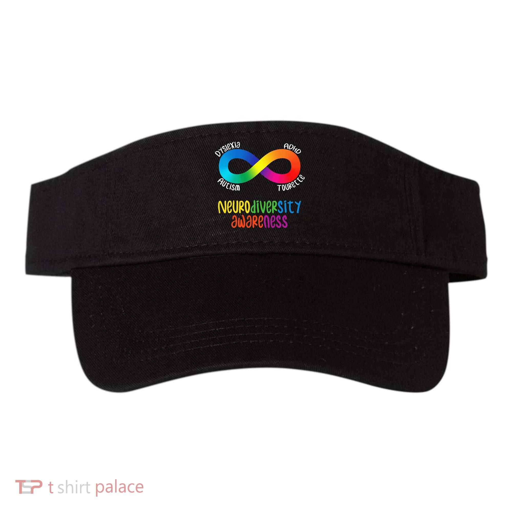 Neurodiversity Awareness ADHD Autism Dyslexia Tourette Visor