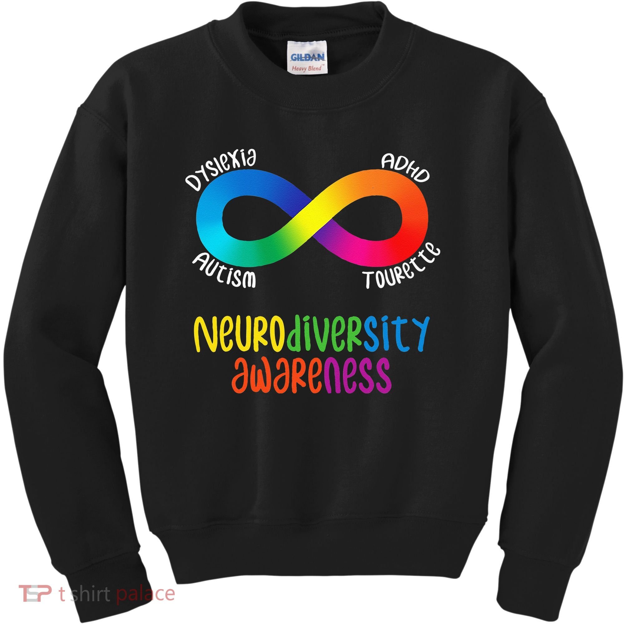 Neurodiversity Awareness ADHD Autism Dyslexia Tourette Kids Sweatshirt