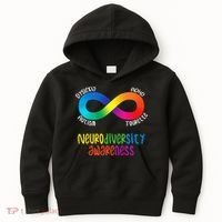Neurodiversity Awareness ADHD Autism Dyslexia Tourette Kids Hoodie thumb 0
