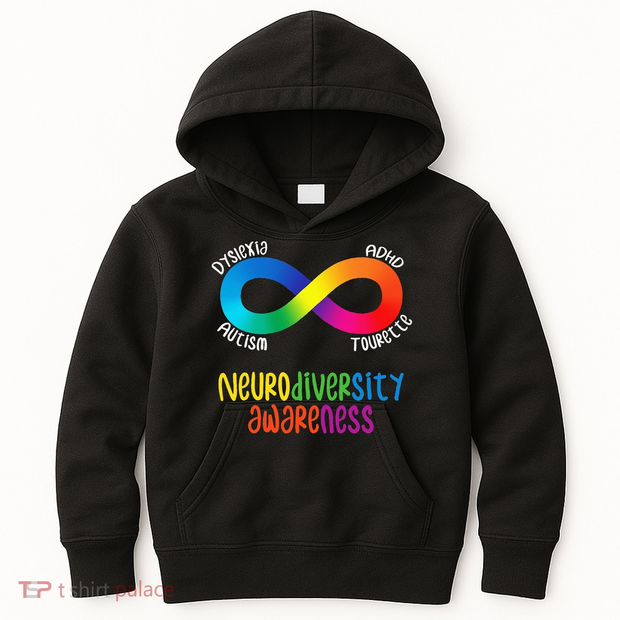 Neurodiversity Awareness ADHD Autism Dyslexia Tourette Kids Hoodie