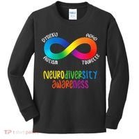 Neurodiversity Awareness ADHD Autism Dyslexia Tourette Kids Long Sleeve Shirt thumb 0