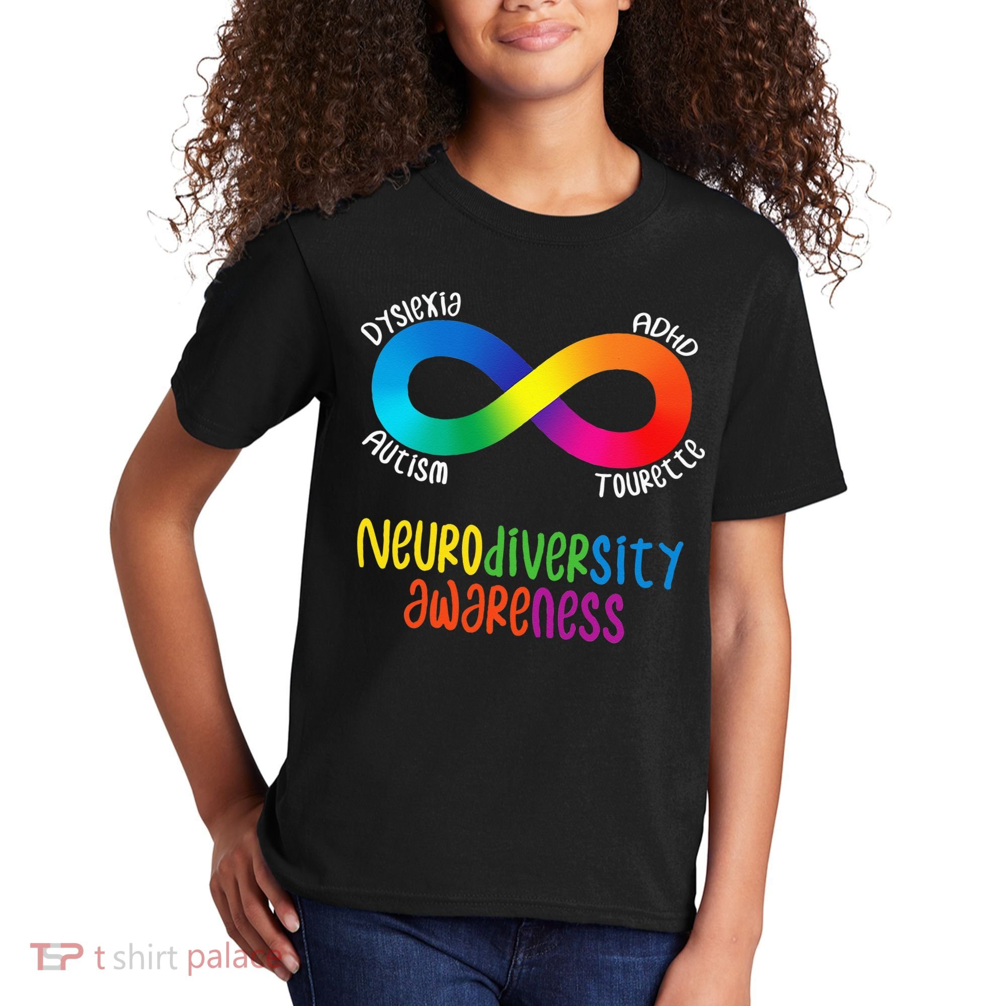 Neurodiversity Awareness ADHD Autism Dyslexia Tourette Kids T-Shirt