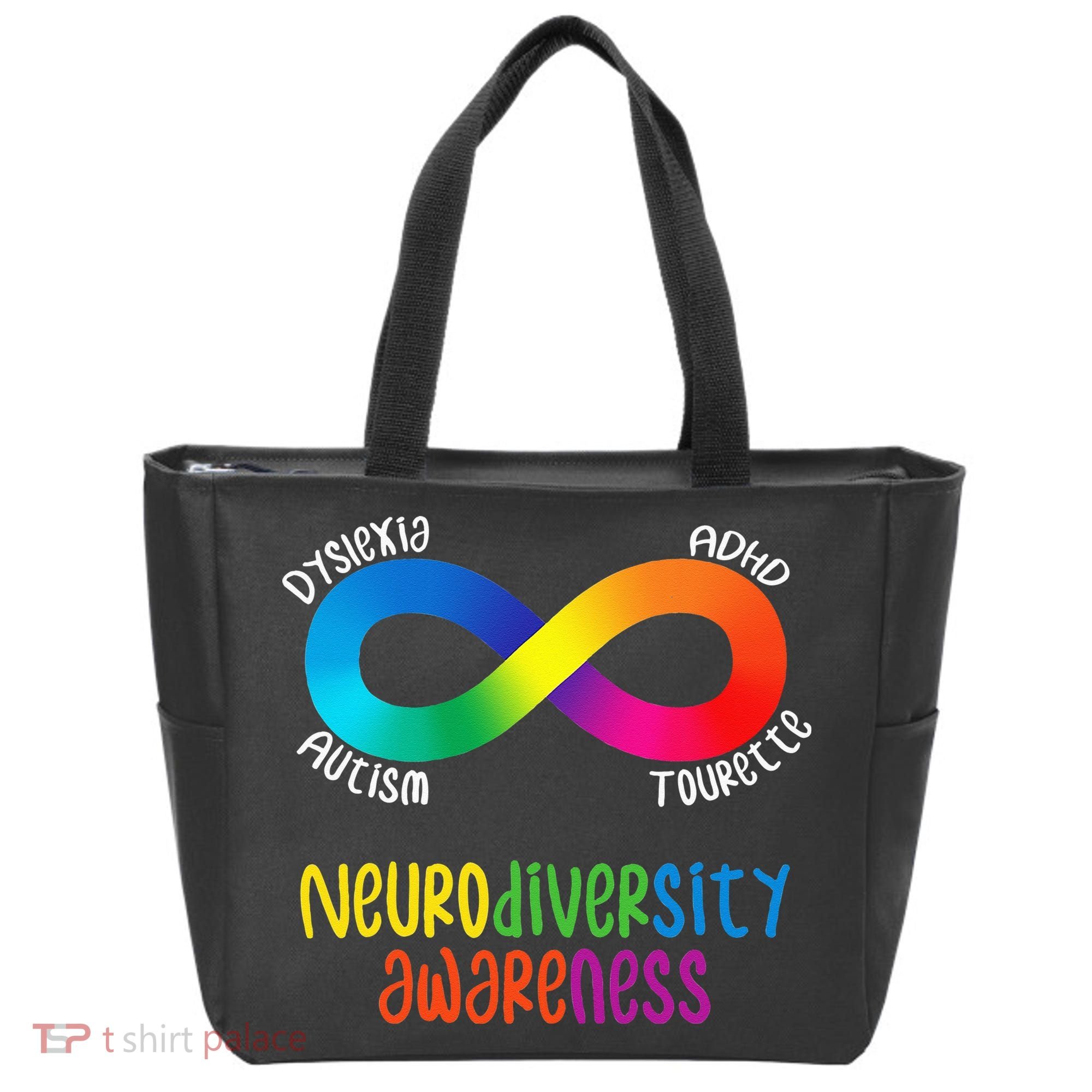 Neurodiversity Awareness ADHD Autism Dyslexia Tourette Tote Bag