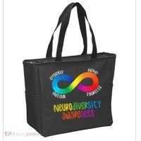 Neurodiversity Awareness ADHD Autism Dyslexia Tourette Tote Bag thumb 2
