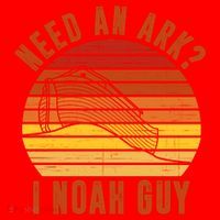 Need An Ark I Noah Guy Funny Christian Santa Hat thumb 1