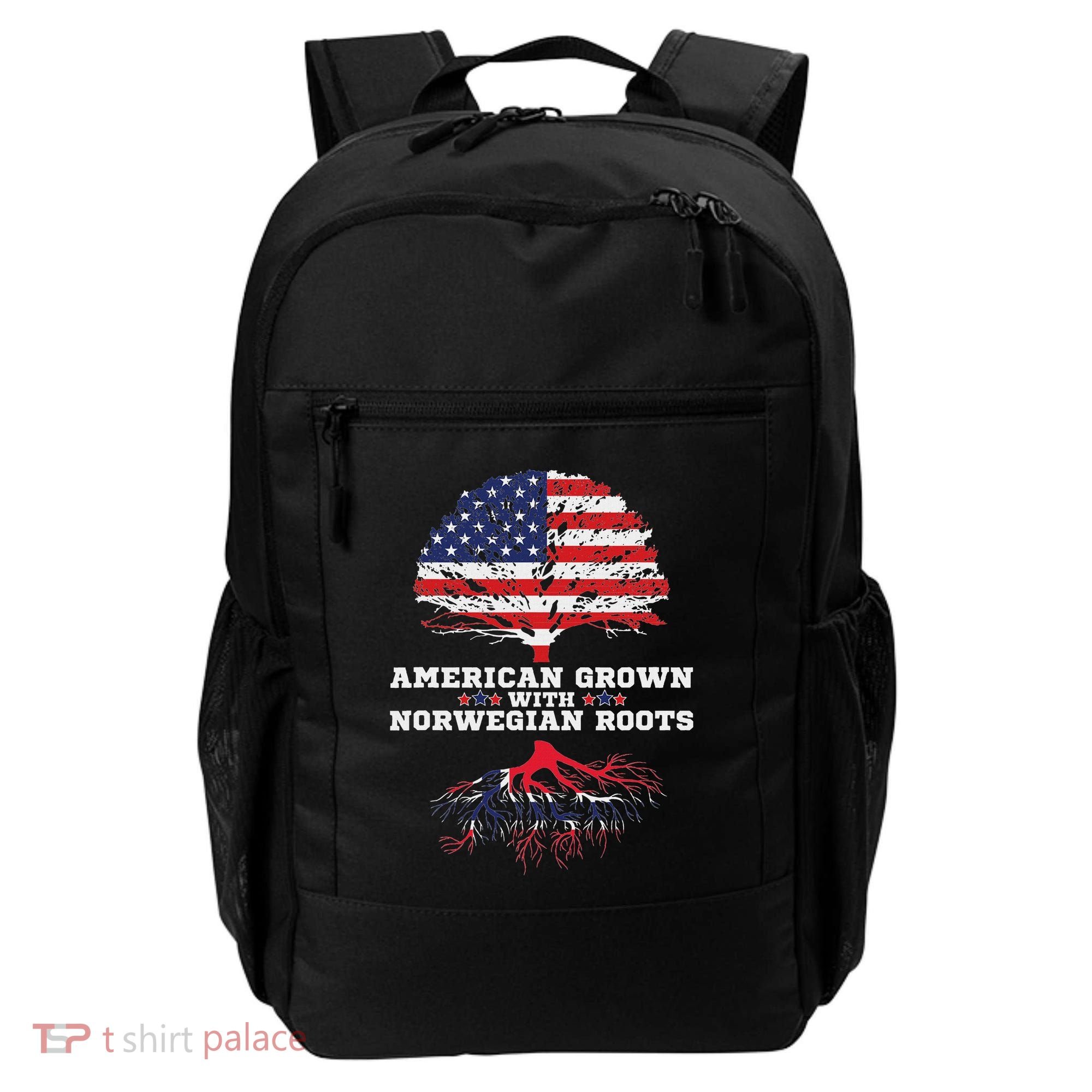 Norwegian American American Grown With Norway Roots Backpack
