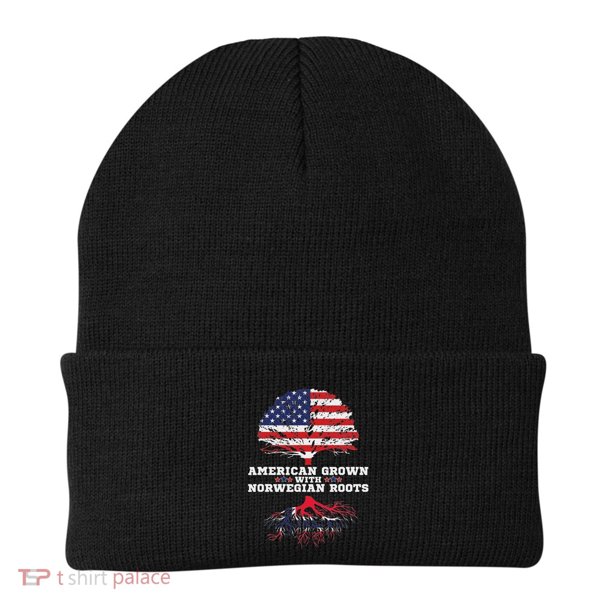 Norwegian American American Grown With Norway Roots Beanie